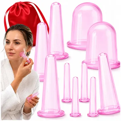 Produktbild von OMNA | Silikon-Massagenoppen - 10 Stück - Rosa - Anti-Cellulite - Hautstraffung - Entspannung