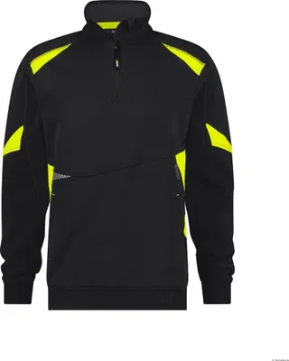 Produktbild von DASSY Sweatshirt ARATU Pullover Gr. XL schwarz/gelb
