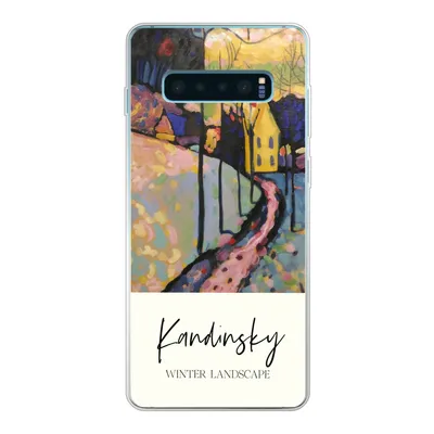 Produktbild von MuchoWow® Handyhülle Schutzhülle Hülle für Samsung Galaxy S10 Plus Winterlandschaft - Wassily Kandinsky Silikon Softcase Handy Hülle - Schutzhülle