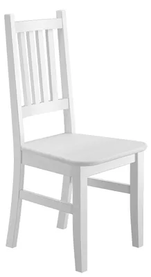 Produktbild von Weißer Stuhl Eris Küchenstuhl Massivholzstuhl Esszimmerstuhl Kiefer 90.71-01 W