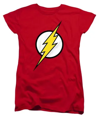 Obrázok produktu pre Tričko Justice League – dámske, priliehavé, model TV41004 (veľkosť L), červené