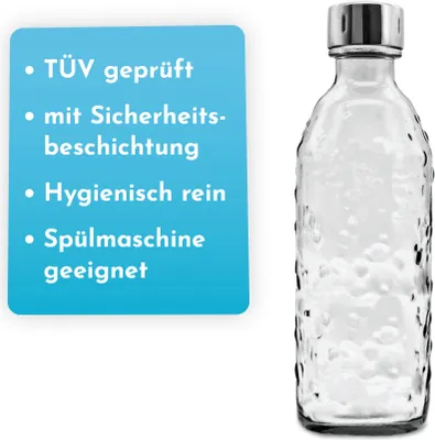 Produktbild von Glasflasche für Wassersprudler 0,7l Twin Secure