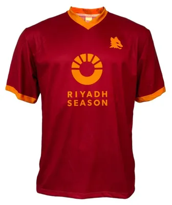 Obrázok produktu pre AS Roma, sezóna 2023/2024, domáca verzia, Riyadh, detské futbalové tričko, veľkosť 8 rokov