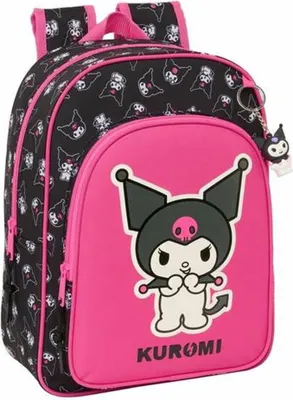 Immagine prodotto di Safta 612541185 Kuromi 10l 32x43x14 Cm Zaino nero, rosa nero, rosa taglia unica