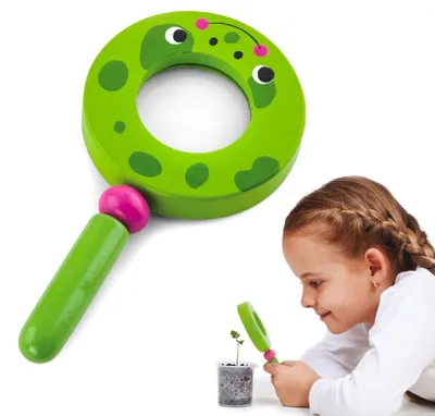 Immagine prodotto di Lente d'ingrandimento in legno Viga per bambini Rana