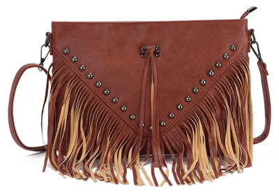 Produktbild von Mode Wildleder Umhängetasche für Damen mit Quaste