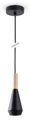 Produktbild von Pendelleuchte Esstisch Lampe Küche Wohnzimmer Lampenschirm Stahl Holz GU10