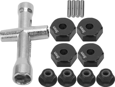 Produktbild von Rad-Sechskant-Adapter,5mm Dicke Sechskant-Adapter,12mm RC Car Sechskant-Adapter,Sechskant-Adapter-Set für 1/10 RC,Sechskant-Adapter Kreuzschlüssel-Set,RC-Zubehör