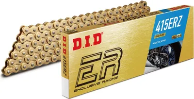 Produktbild von D.I.D Kette Standardkette 415ERZ gold 62 Glieder Clipschloss 1/2 x 3/16