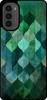 Produktbild von Smartphonica Handytasche geeignet für Motorola Moto G52 / G82 mit grünen Blättern drucken - TPU zurück Abdeckung Fall grünes Blatt-Design - Grün