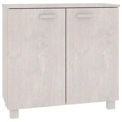 Zdjęcie produktu dla Szafka HAMAR, biała, 85x35x80 cm, lite drewno sosnowe