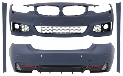 Obrázek produktu pro Karosářský kit pro BMW řady 4 F36 Gran Coupé (2013–2019), nárazníky a boční prahy v designu M Sport.
