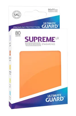 Produktbild von Ultimate Guard Supreme UX Sleeves Standardgröße Orange (80)