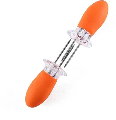 Produktbild von 10er Pack Maiskolbenhalter, Farbe:Orange