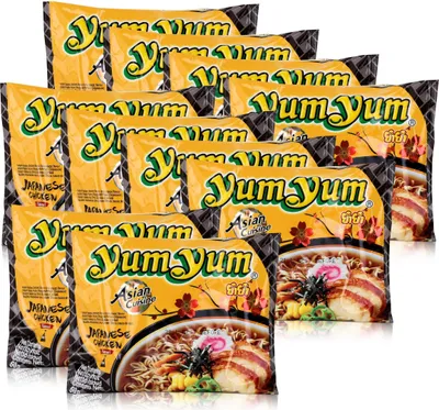 Produktbild von Yum Yum Instant Nudeln Japanese Chicken 60g - Fertiggericht (10er Pack)
