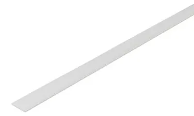 Zdjęcie produktu dla Sztanga płaska PVC 25x1,5mm Cezar Biały RAL9003 Mat 1m