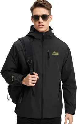Productafbeelding van Regenjas Waterdichte Heren, Windbreaker Heren Regenjassen Dames Outdoor Picknick Trekking Camping Vissen Jacht