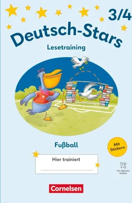 Produktbild von Deutsch-Stars 3./4. Schuljahr - Lesetraining Ausgabe 2025 - Lesetraining für Fußballfans - Übungsheft