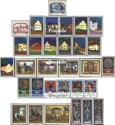 Produktbild von Briefmarken Liechtenstein 1978 Mi 692-722 (kompl.Ausg.) Jahrgang 1978 komplett postfrisch Europa