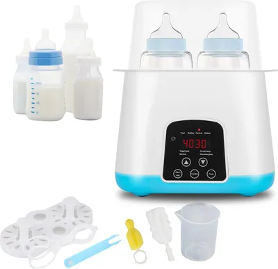 Produktbild von Baby Flaschenwärmer, 6 in 1 Smart Thermostat Baby Speisenwärmer mit schneller Erwärmung Milch inkl.LED Anzeige und Temperaturregelung, Sterilisator fü