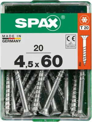 Produktbild von Spax Universalschrauben 4.5 x 60 mm TX 20 - 20 Stk.
