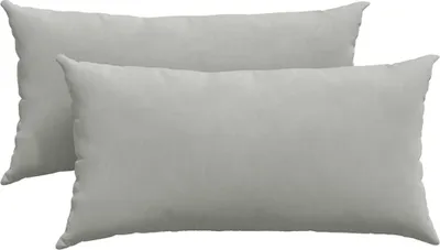 Immagine prodotto di vidaXL Cuscini per divano, 2 pezzi, tessuto, grigio chiaro, 80 x 40 cm