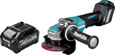 Obrázok produktu pre Akumulátorová uhlová brúska Makita GA 044 GM1 40 V max. 125 mm X-LOCK Brushless + 1x akumulátor 4,0 Ah - bez nabíjačky