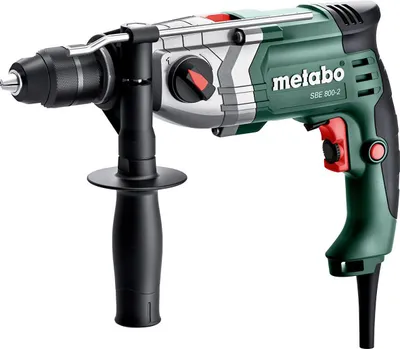Produktbild von Metabo Schlagbohrmaschine SBE 800-2, incl. Schnellspannbohrfutter, Zubehör, Kunststoffkoffer