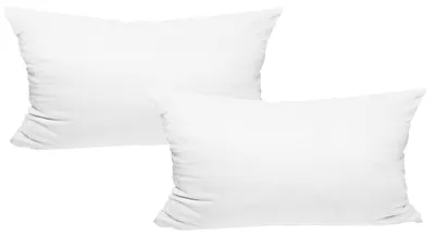 Produktbild von JACK 2er Set Teddy Flausch Kissenhülle Kissenbezug Dekokissen flauschig kuschlig weich, Farbe:Weiß, Größe:30 x 50 cm