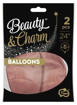 Produktbild von Beauty&Charm-Ballons, platinrosa, 61 cm, 2 Stück – Godan