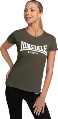 Image de T-shirt femme CARTMEL Olive/White L Lonsdale