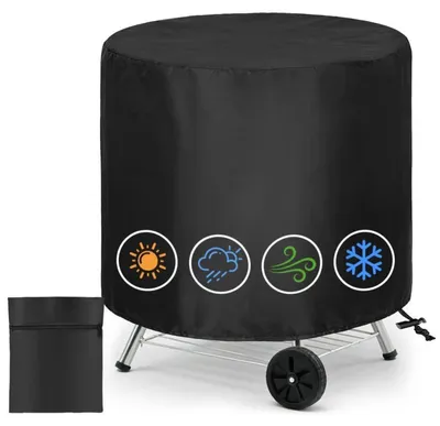 Obrázek produktu pro Ochranný kryt na gril, odolný vůči povětrnostním vlivům, vyrobený z materiálu Oxford 210D, rozměry 49,5 x 50 cm