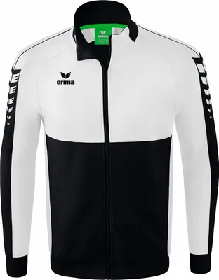 Produktbild von Erima Six Wings Worker Jacke Schwarz/Weiß Junior
