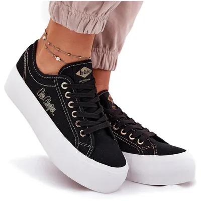 Zdjęcie produktu dla Damskie buty materiałowe na platformie Lee Cooper LCW-25-31-3431L, kolor: czarny, rozmiar: 40