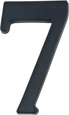 Obrázek produktu pro Číslo domu 7 černá 19 cm