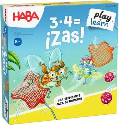 Productafbeelding van HABA 2012173003-3 x 4 = Zas! Rekenspel voor kinderen vanaf 8 jaar