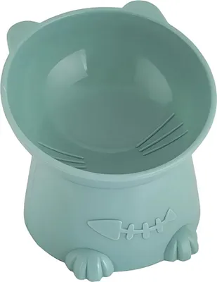 Immagine prodotto di Vassoio rialzato a forma di gatto con inclinazione di 15° Verde