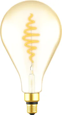 Produktbild von LED Spiral Filament A160 BigDrop 7W = 40W E27 Gold 470lm extra warmweiß 1800K DIMMBAR