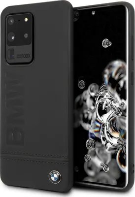 Zdjęcie produktu dla BMW Hard Case Logo Leather do Samsung Galaxy S20 Ultra G988F 6,9" czarny