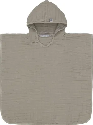 Produktbild von LÄSSIG Kinder Badeponcho Baumwolle 120 x 60 x 27 cm/Muslin Poncho olive