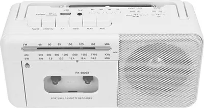 Image de Petit magnétophone à cassettes vintage portable avec radio et fonction MP3