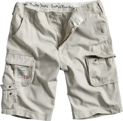 Produktbild von SURPLUS Trooper Shorts, matt weiß