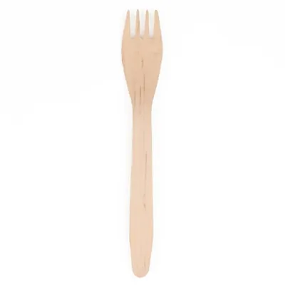 Produktbild von PAPSTAR Holz-Gabeln "pure" Länge: 165 mm 25 Stück