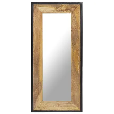 Obrázok produktu pre Zrkadlo 110x50 cm masívne mangovníkové drevo