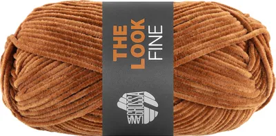 Immagine prodotto di Lana Grossa THE LOOK FINE 50 g di filato di ciniglia fine e vellutato 100 m colore 123 - Cammello