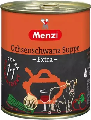 Produktbild von Menzi Ochsenschwanz Suppe 1:1 extra, 800ml