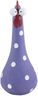 Imagen del producto de Estatua de pájaro artesanal, hecha de resina, de 9 x 20 cm, ideal como adorno para exteriores, jardín o decoración