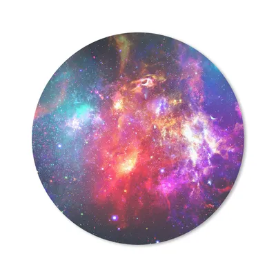 Produktbild von MuchoWow® Mauspad Mousepad Universum - Farben - Sterne 40x40 cm - Mousepads - Maus Mat - Pad - Mausunterlage - Schreibtisch Accessoires