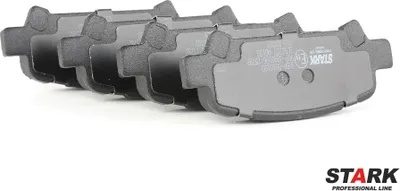 Produktbild von STARK SKBP-0010180 Bremsbeläge Satz Hinten für SUBARU FORESTER (SG) Legacy IV Kombi (BP) IMPREZA Schrägheck (GR, GH, G3) IMPREZA Stufenheck (GD)