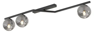 Zdjęcie produktu dla Lampa wisząca NATON czarna 3xE14x15W metal wym:20x100x32cm IP20 Emibig